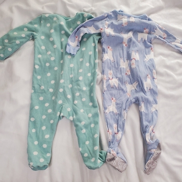 2 Footed Zippered Sleeper Pyjamas - 6m, 6-9m - Picture 4 of 4